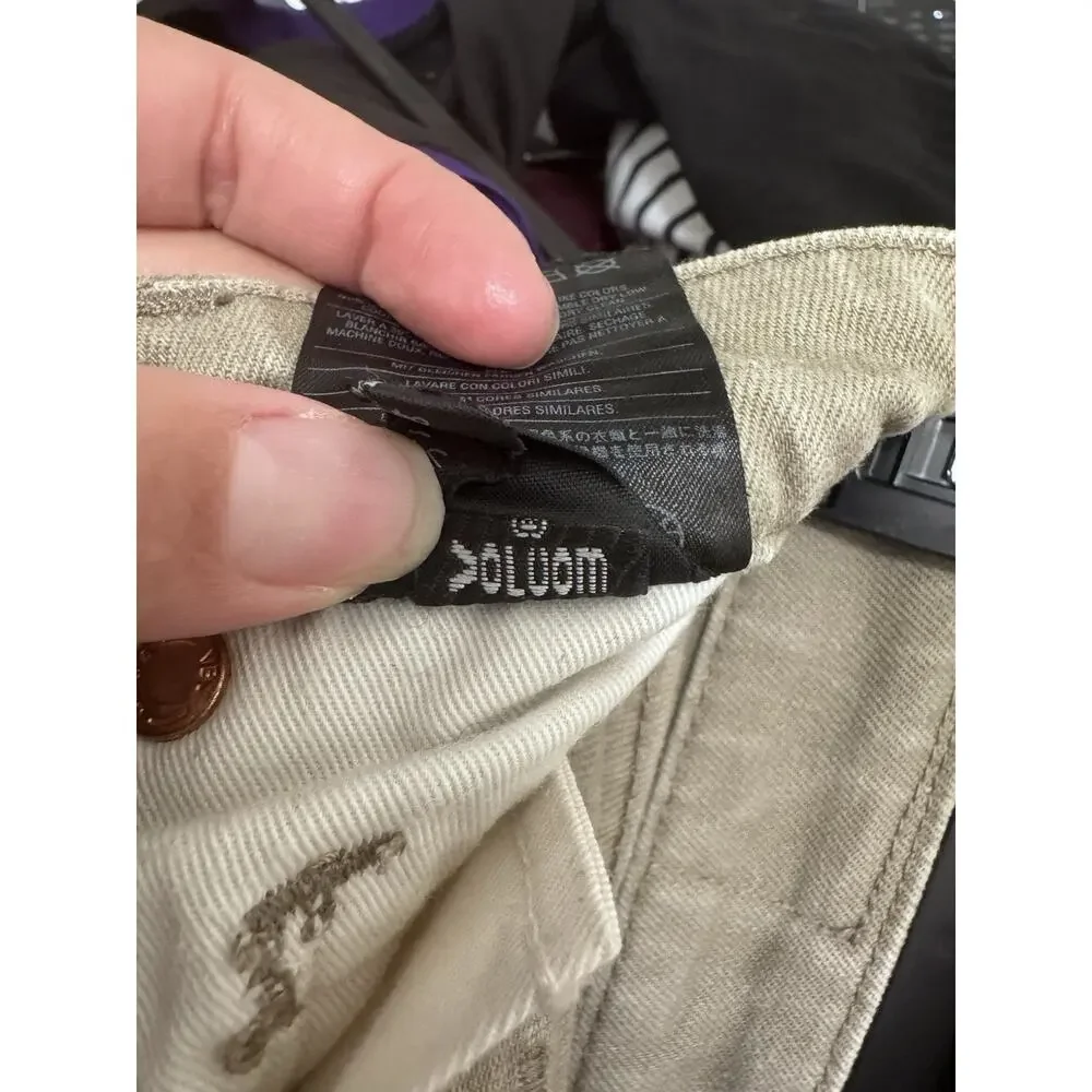 Volcom Vorta Slim Straight Boys' Gray Denim Jeans Size 23 SIze 10 Youth - Picture 8 of 11